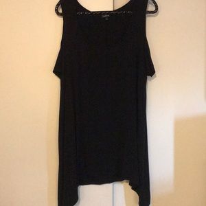 Torrid Sharkbite Hem Cold Shoulder Top